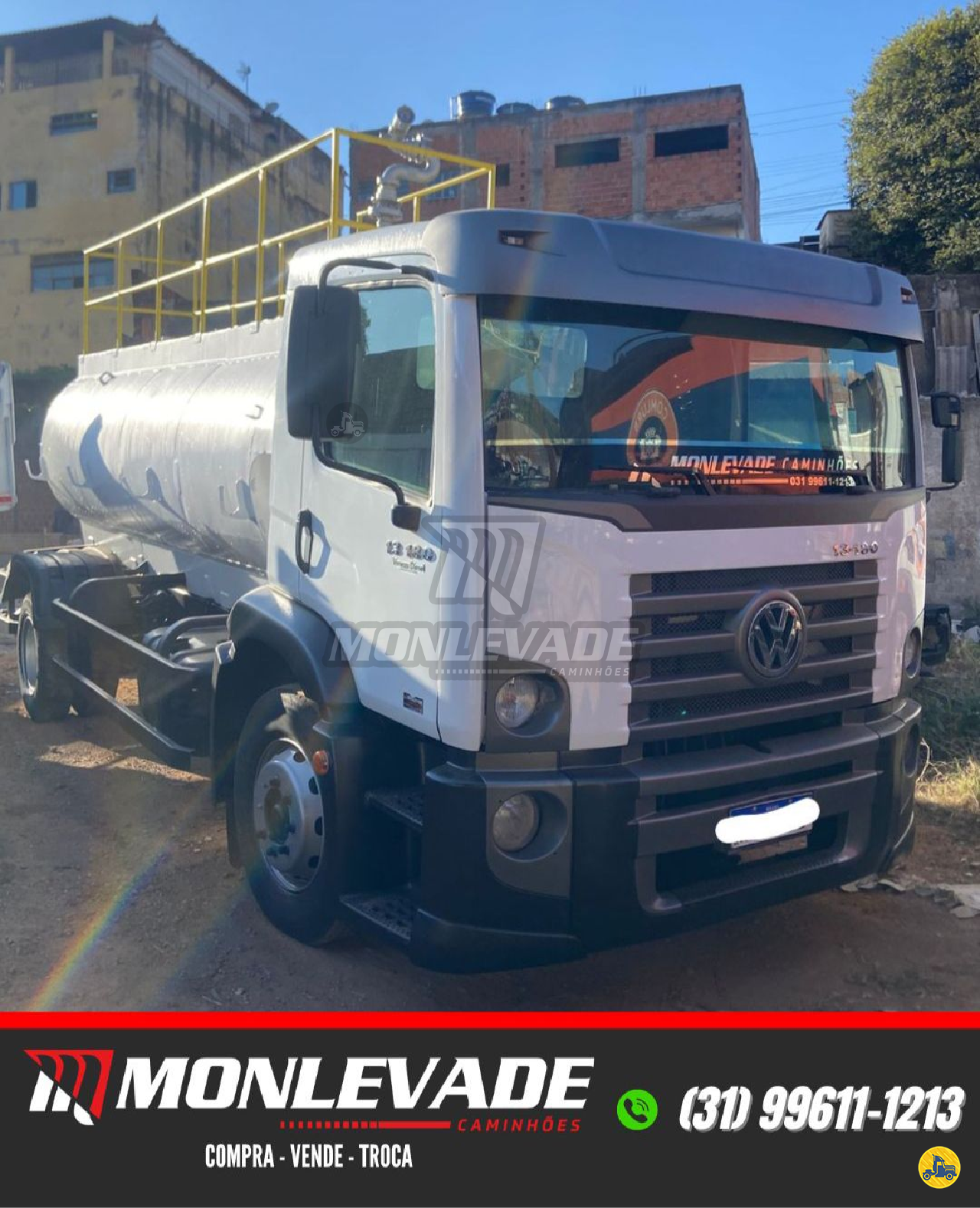 CAMINHAO VOLKSWAGEN VW 13180 Tanque Pipa Toco 4x2 Monlevade Caminhões JOAO MONLEVADE MINAS GERAIS MG